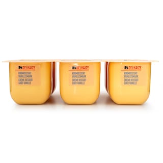 Delhaize | Roomdessert | Vanille 6 x 125 gr