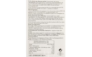 Delhaize | Fish sticks | Alaska pollak 185 gr