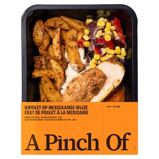 A pinch of | Poulet Mexicain | Pommes de terre wedges 