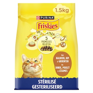 Friskies | Aliment Chat | Adulte | Croquettes | Poulet 1,5 kg