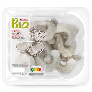 Delhaize | Bio | Scampi's | Rauw | Gepeld | Natuur | Bio 