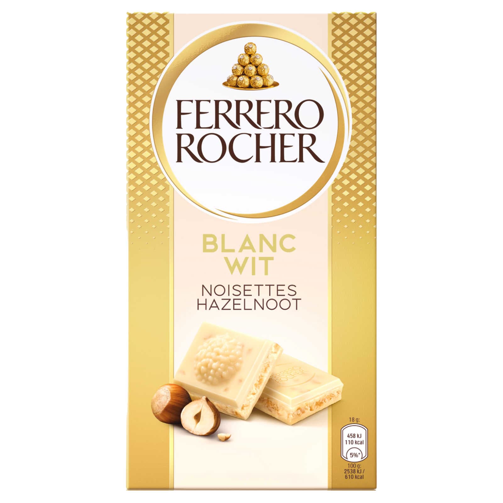 Ferrero Tablet | Witte chocolade | Hazelnoot