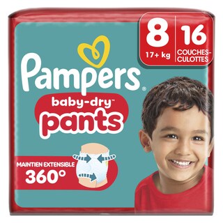 Pampers | Baby Dry Pants | Culottes | Taille 8 16 pc
