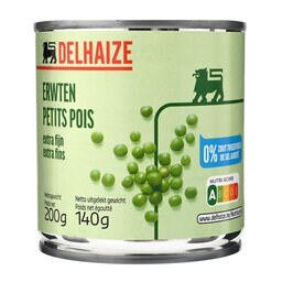 Delhaize | Erwten | Gestoofd | Extra fijn | Blik 