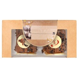 Delhaize | Bûche | Crème Au beurre | Chocolat | 2x1P 2 x 1 pc