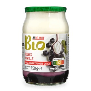 Delhaize | Bio | Yoghurt | Vol | Bosbessen | Bio 150 gr