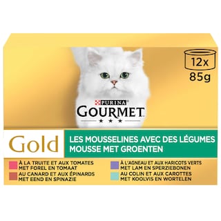 Gourmet | Gold | Aliment Chat | Adulte | Mousse | Légumes 