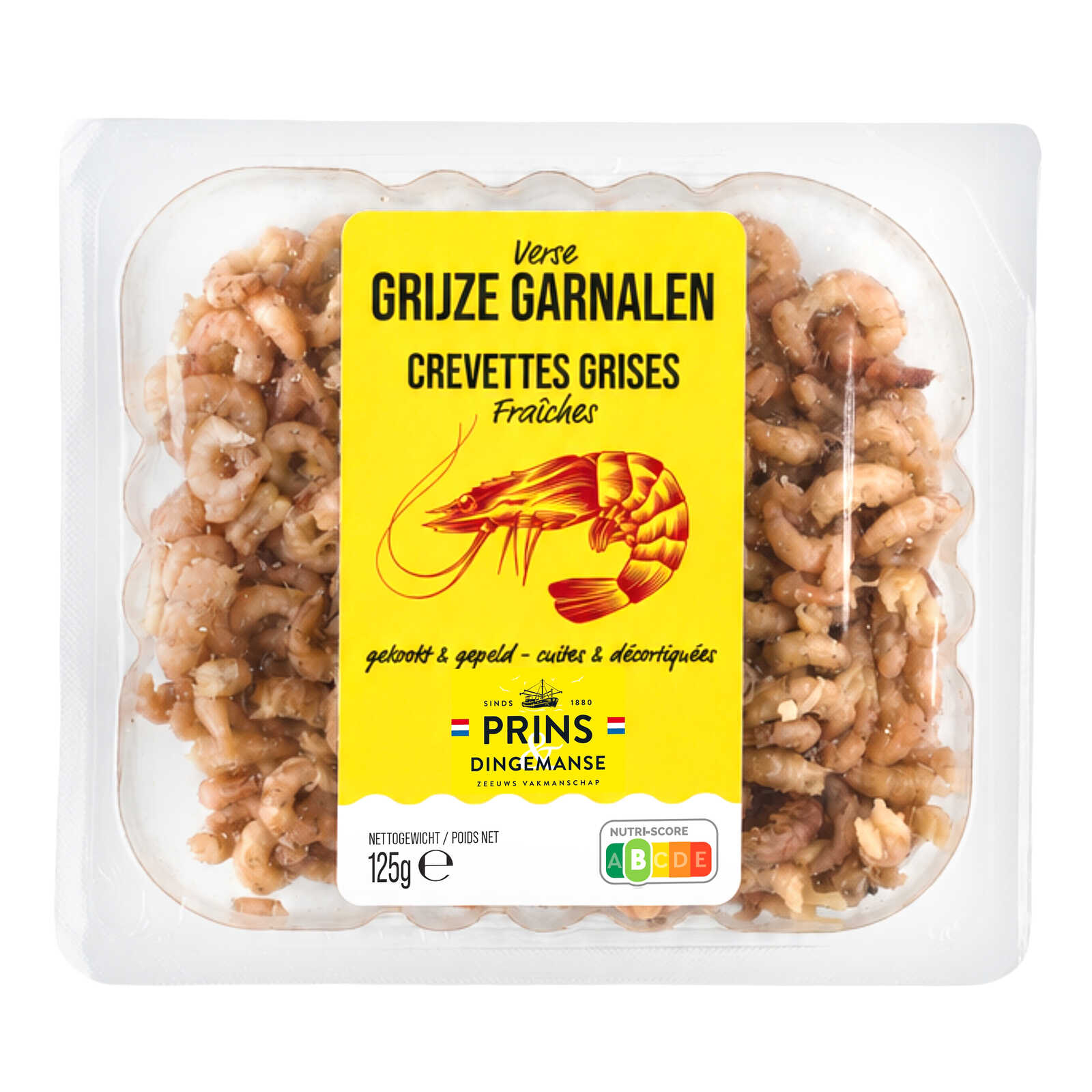 Prins & Dingemanse Grijze garnalen | Vers | Gepeld