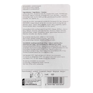 Delhaize | Varkenshaasje | Mosterd 