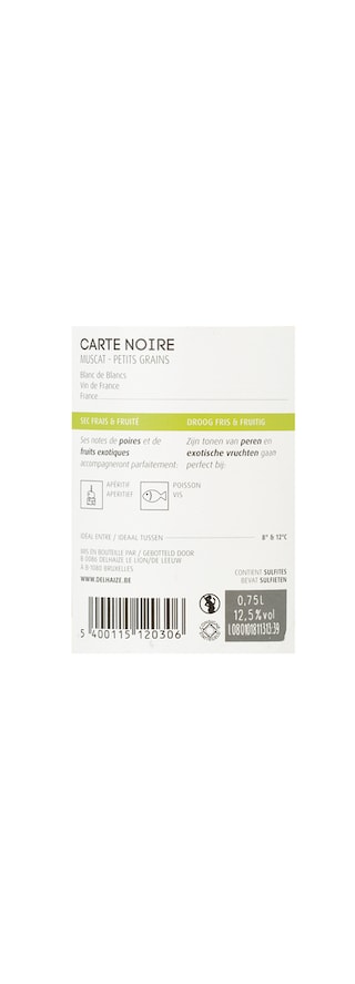France - Frankrijk | Vin de Table | Blanc De Blancs Carte Noire 