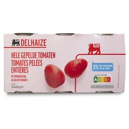 Delhaize | Tomaten | Hele | Gepelde 3 x 400 gr