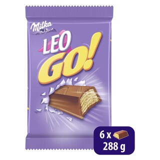 Milka | Léo | Koekjes | LEO GO | Chocolade | 6 Repen 6 x 48 gr