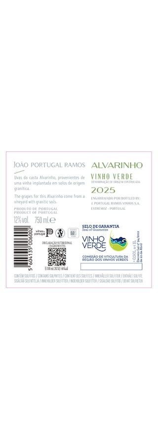 Joao Portugal Ramos | Vinho Verde | Alvarinho 