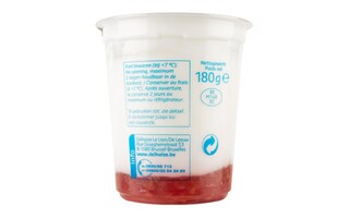 Delhaize | Yoghurt | Vol | Framboos 180 gr
