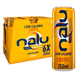 Nalu | Boisson énergétique | Fruity energizer | Canette 6 x 25 cl