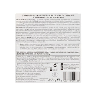 Delhaize | Varkenshure in sneden 