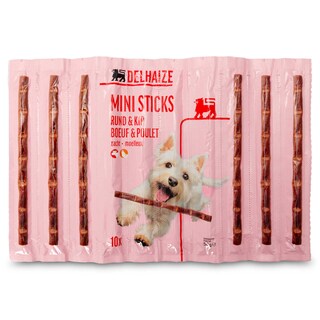 Delhaize | Snacks chien | Sticks | Small | Mix viande 10 x 5 gr