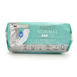 Delhaize | Protect|Fuites urinaires |Légères - Moderées | Normal |Aloe Vera|12 pc 