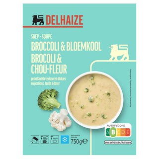 Delhaize | Soep | Broccoli | Bloemkool 750 gr