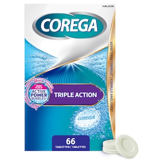 Corega | Gebitsreiniger | Triple Action 66 st
