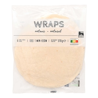 Delhaize | Wraps | Natuur | 6st 