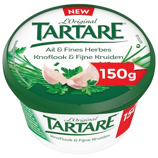 Tartare | Fromage à tartiner| ail & fines herbes 150 gr