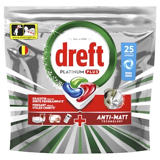 Dreft | Platinum Plus | Allin1 | Vaatwastabletten | Original 