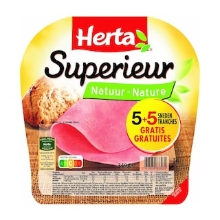 Herta | Achterham 5 sneden + 5 sn  gratis 