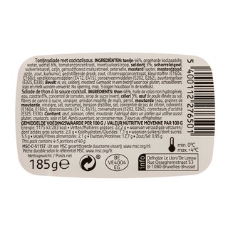 Delhaize | Salade | Tonijn-Cocktailsaus | MSC 