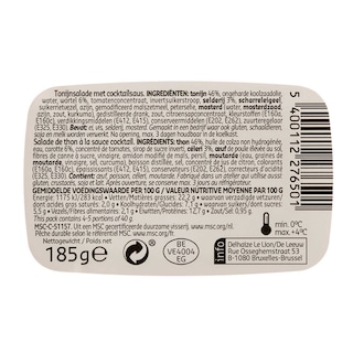 Delhaize | Salade | Thon-Sauce cocktail | MSC 