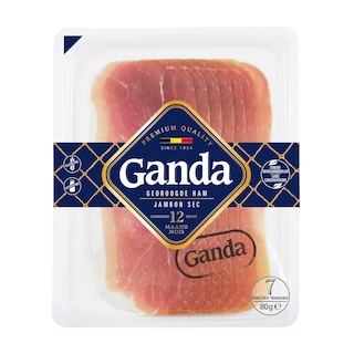 Ganda | Gedroogde ham | Natuurlijke rijping | Sneden 