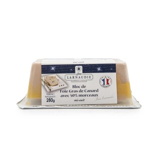 Jean Larnaudie | Bloc de foie gras de canard | 50% Morceaux 