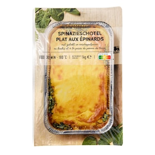 Delhaize | Plat cuit au four | Hachis-épinards 