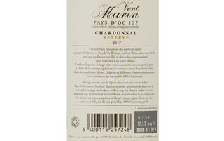 France - Frankrijk | Oc IGP | Vent Marin Chardonnay Reserve Blanc 