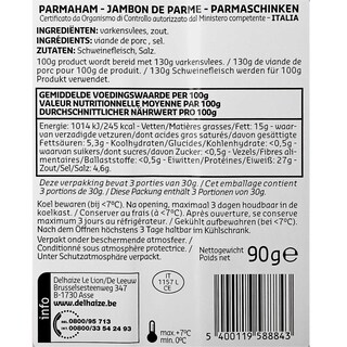 Delhaize | Parma ham 90g 90 gr