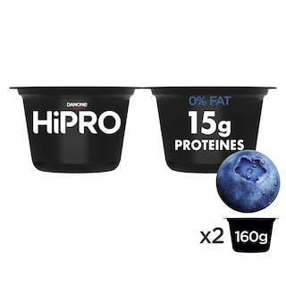 Hipro | Spoonable | Om te lepelen | Bosbes | Protéine | 0% 2 x 160 gr
