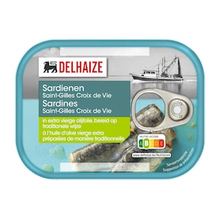 Delhaize | Sardienen | Olijfolie 