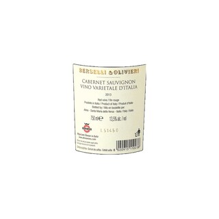 Italie - Italië | Berselli & Olivieri Signature Cabernet Sauvignon 14 Rood 