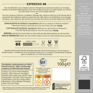 Delhaize | Koffie | Espresso 08 | Caps 