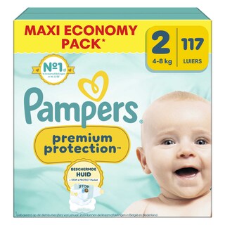 Pampers | Premium Protection | Luiers | Maat 2 | Maxi Pack 117 st