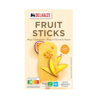 Delhaize | Fruitsticks | Mango | Passie 