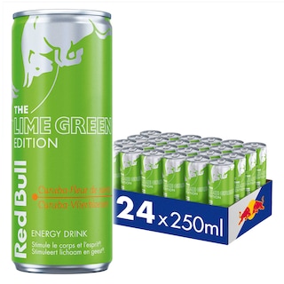 Red Bull | Energy drink | Lime Green Edition | Curuba Vlierbloesem | 25 cl 