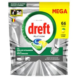 Dreft | Platinum | Capsules lave-vaisselle | Citron 