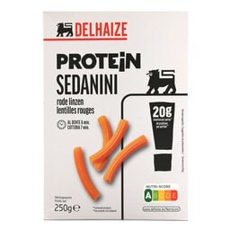 Delhaize | Pasta | Sedanini | Rode linzen | Prot 