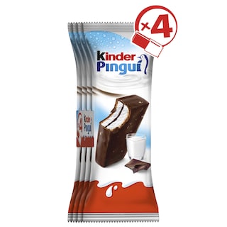 Kinder | Pingui | Cake | Melk | Chocolade | 4 stuks 