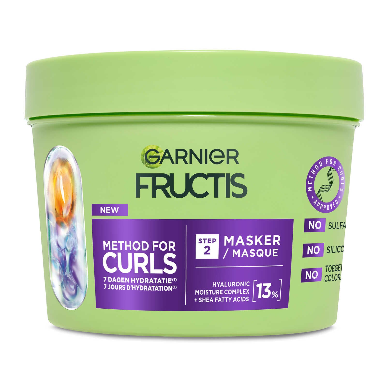 Fructis Haarmasker | Krullend haar | Hydradeert
