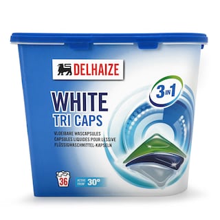 Delhaize | Capsules liquides pour lessive | Blanc 