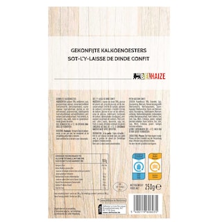 Delhaize | oesters | Kalkoen | Geconfijt 