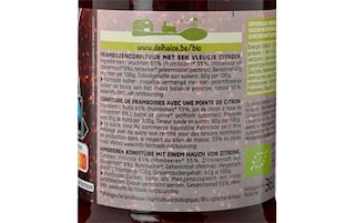 Delhaize | Bio | Confituur | Framboos | Extra | Bio | Ft 