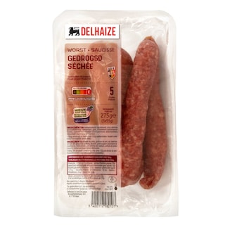 Delhaize | Gedroogde boerenworsten 